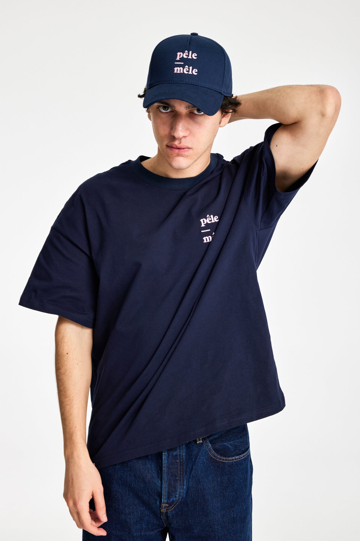 Logo Embroidered Navy Cap