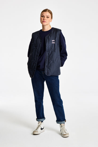 Logo Embroidered Quilted Vest