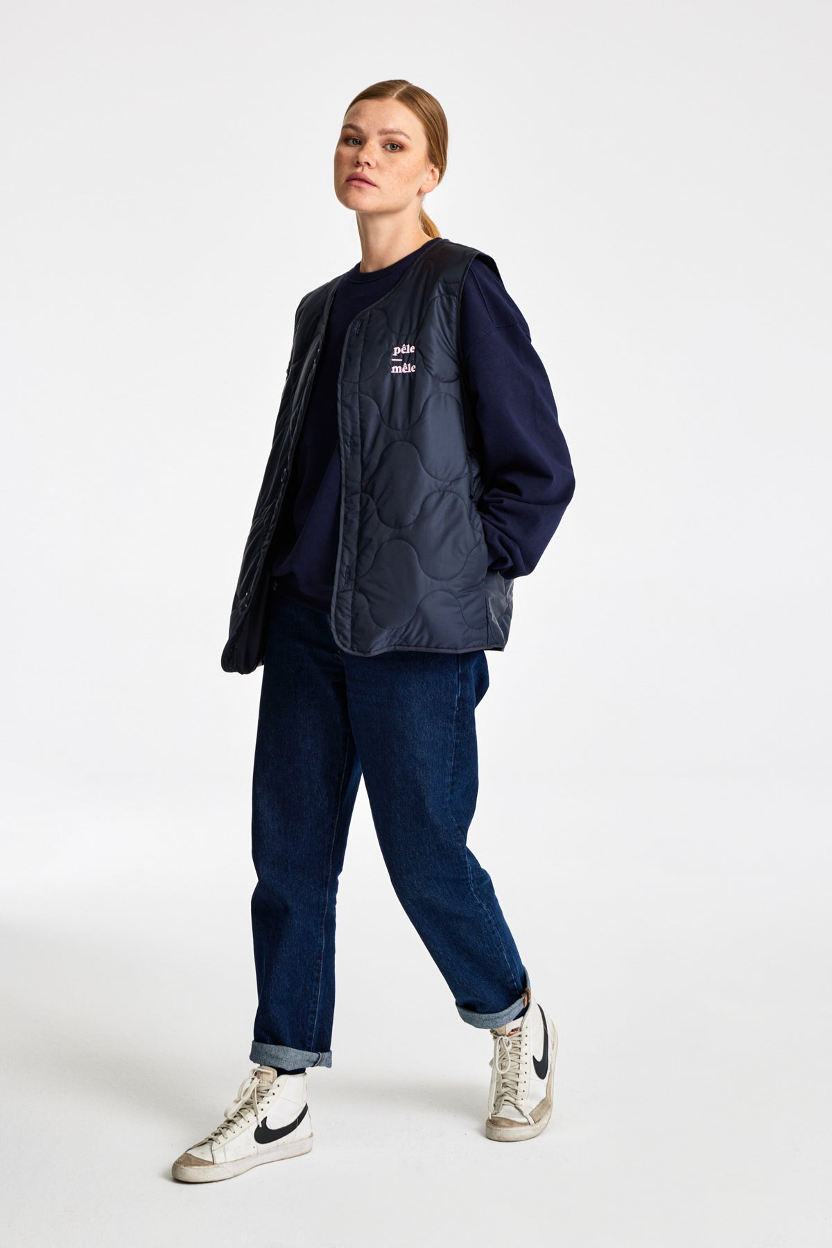 Logo Embroidered Quilted Vest