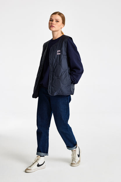 Logo Embroidered Quilted Vest