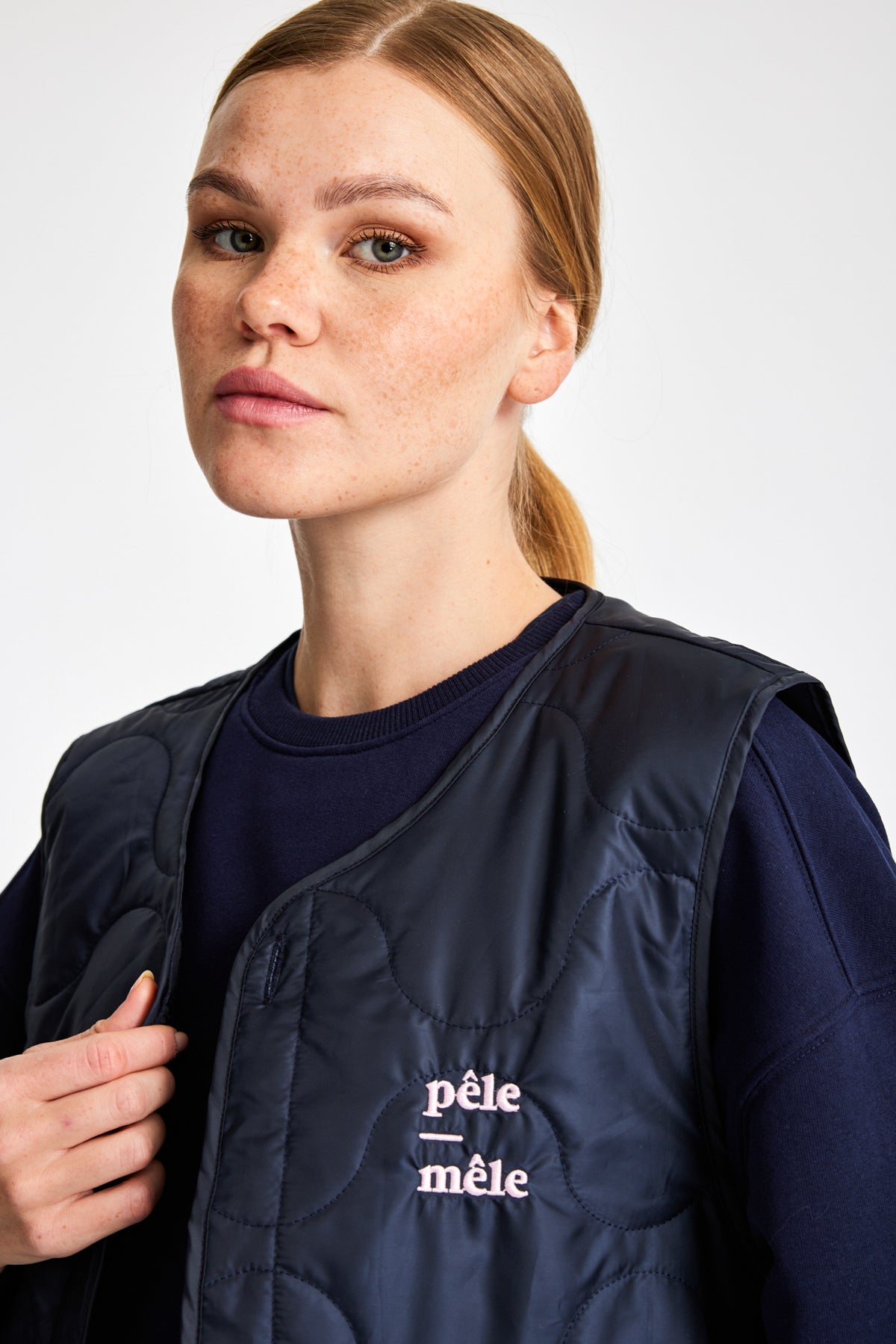 Logo Embroidered Quilted Vest