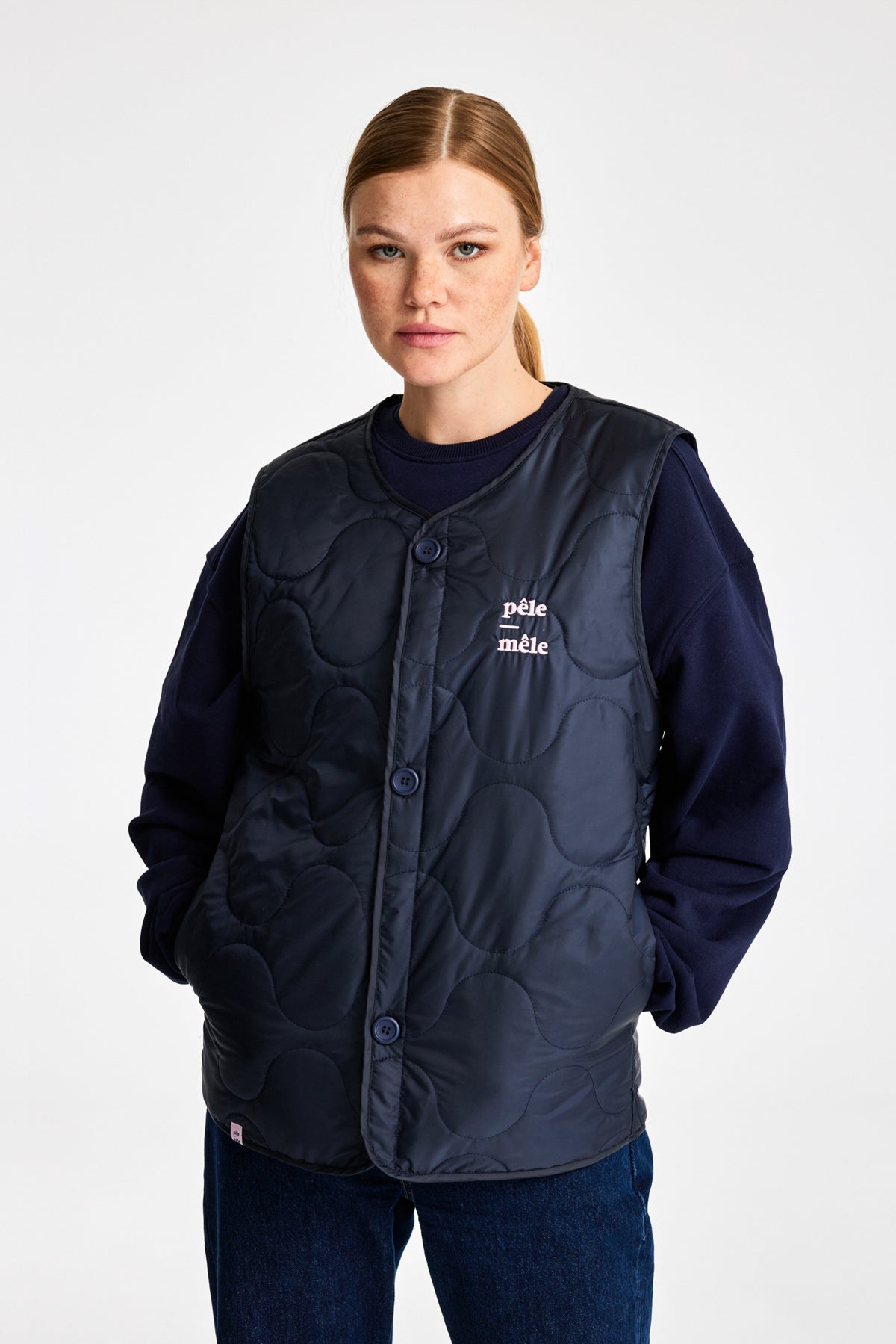 Logo Embroidered Quilted Vest