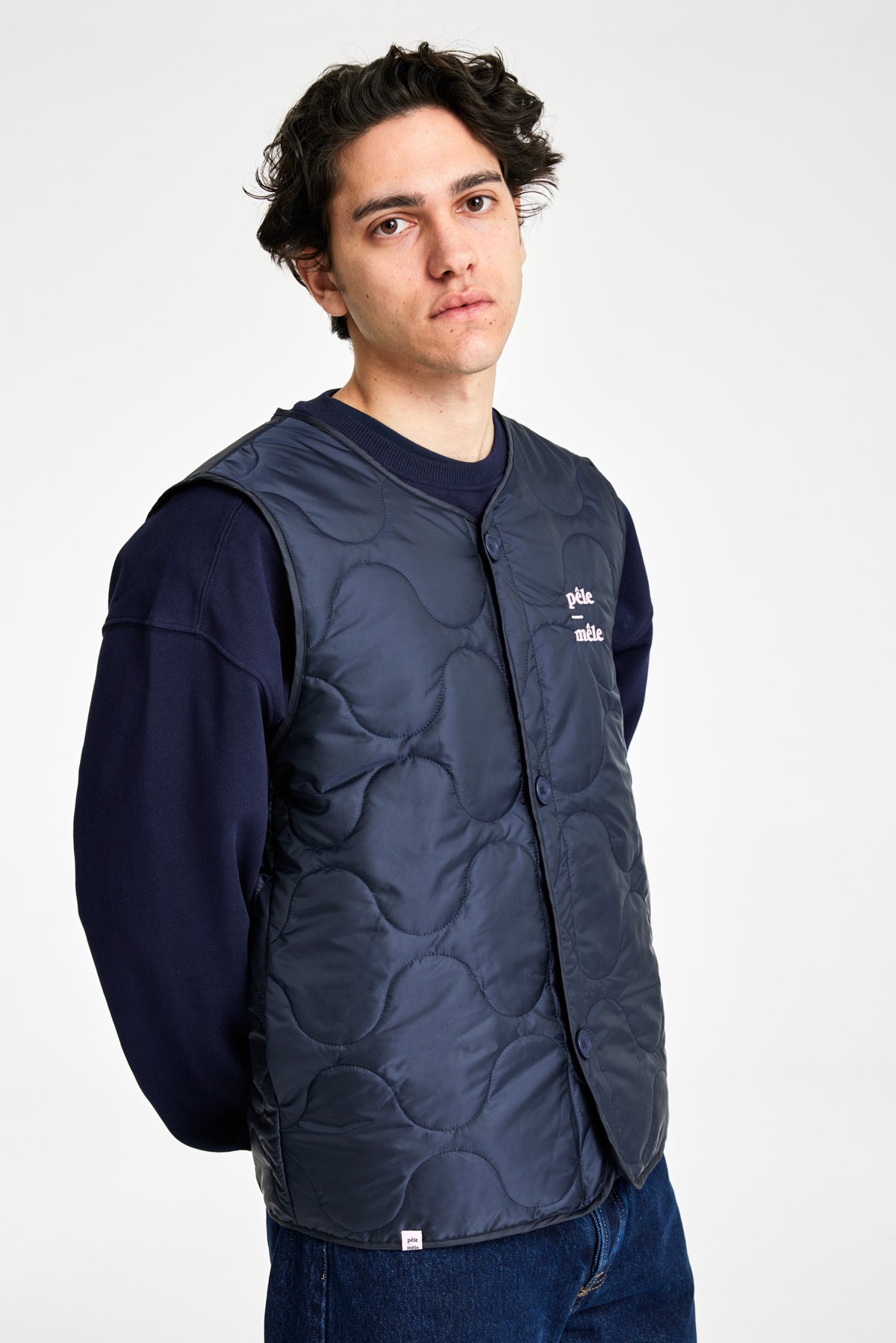 Logo Embroidered Quilted Vest