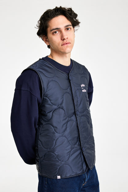 Logo Embroidered Quilted Vest