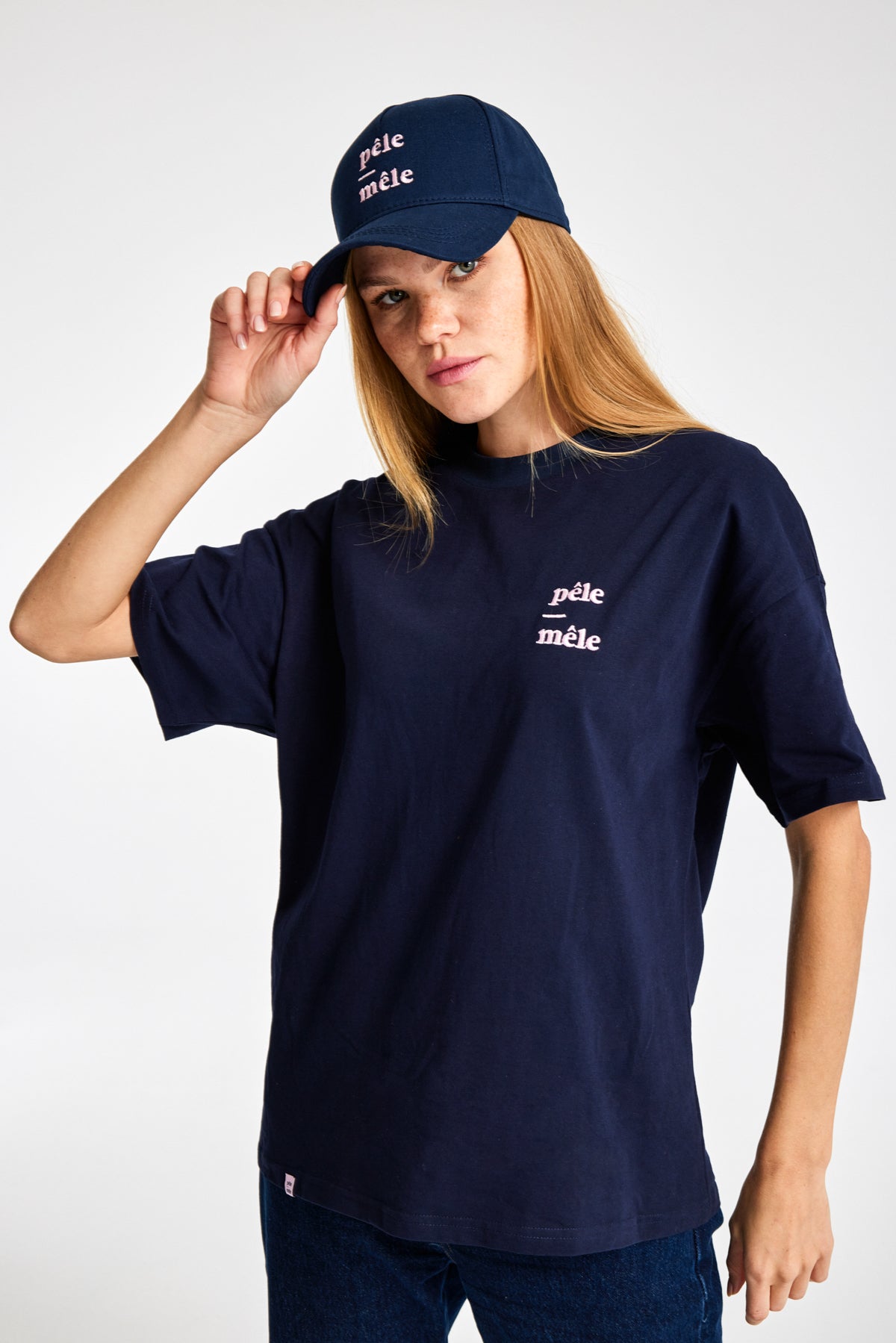 Logo Embroidered Navy Cap