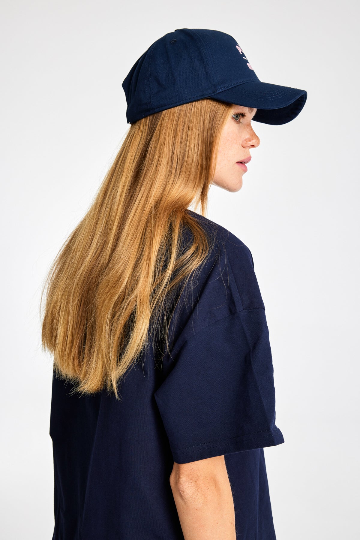 Logo Embroidered Navy Cap