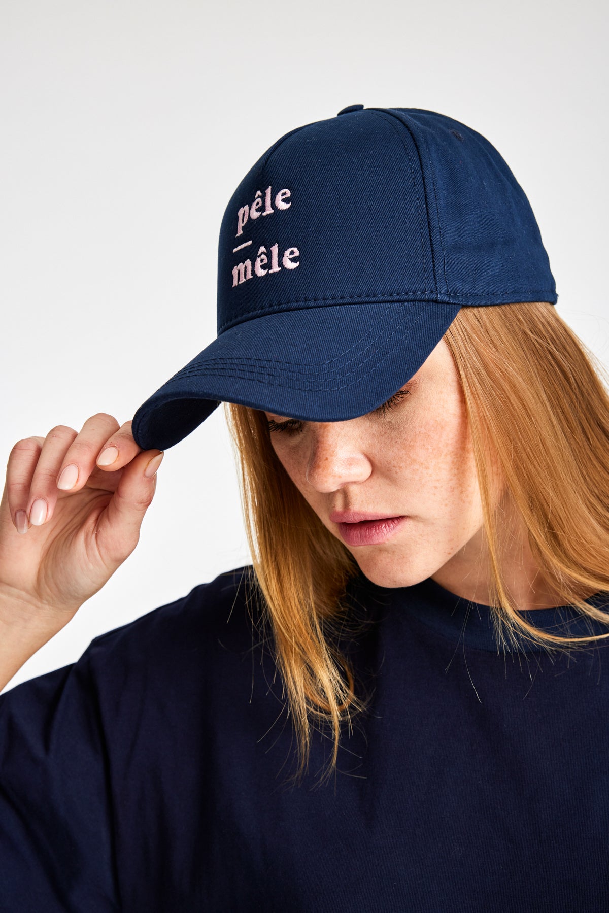 Logo Embroidered Navy Cap