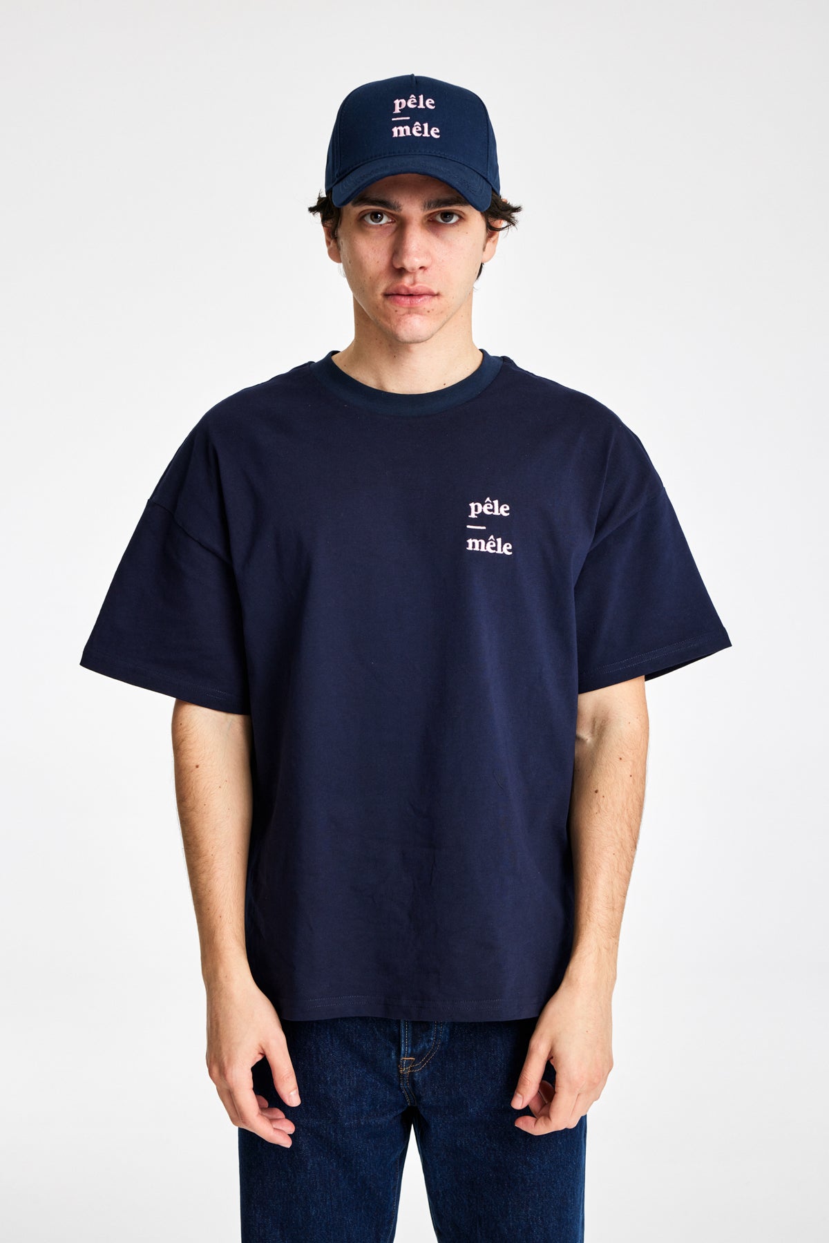 Logo Embroidered Navy Cap