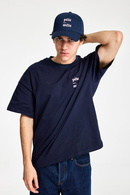 Logo Embroidered Navy Cap